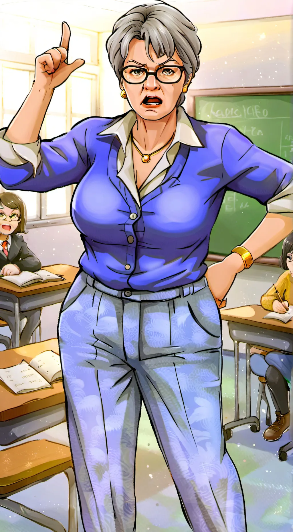 ai character: учитель 2 background