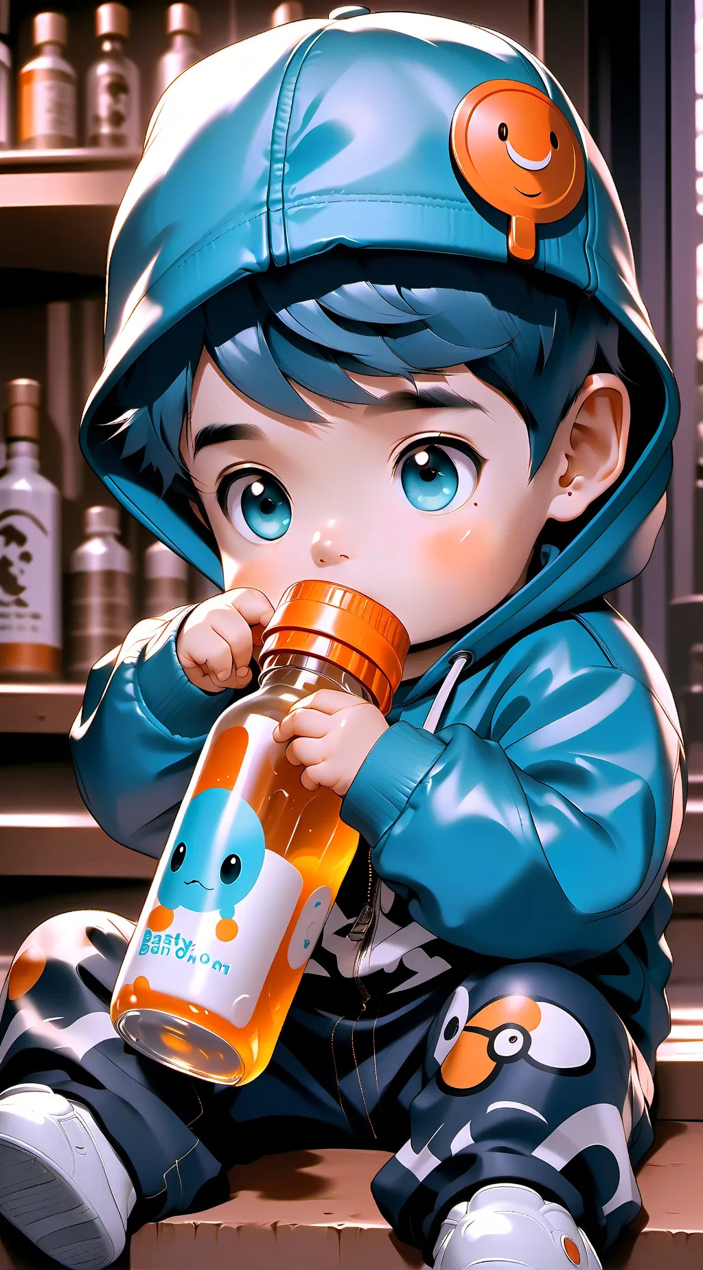 ai character: Baby Saja  background