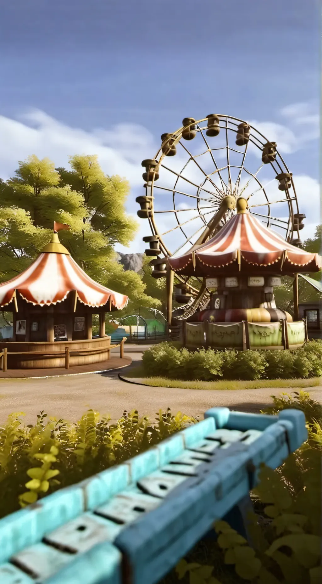 ai character: Ds amusement park! background