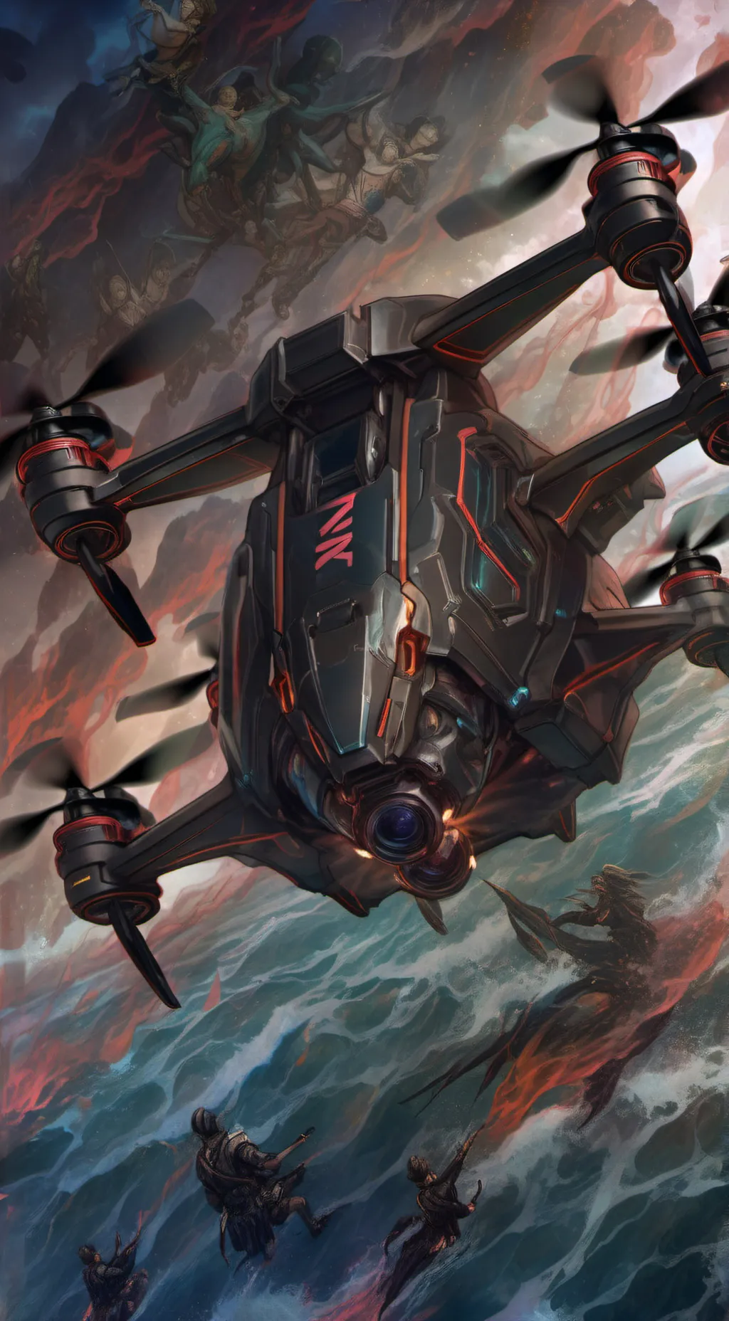 ai character: Md x clash royale  background