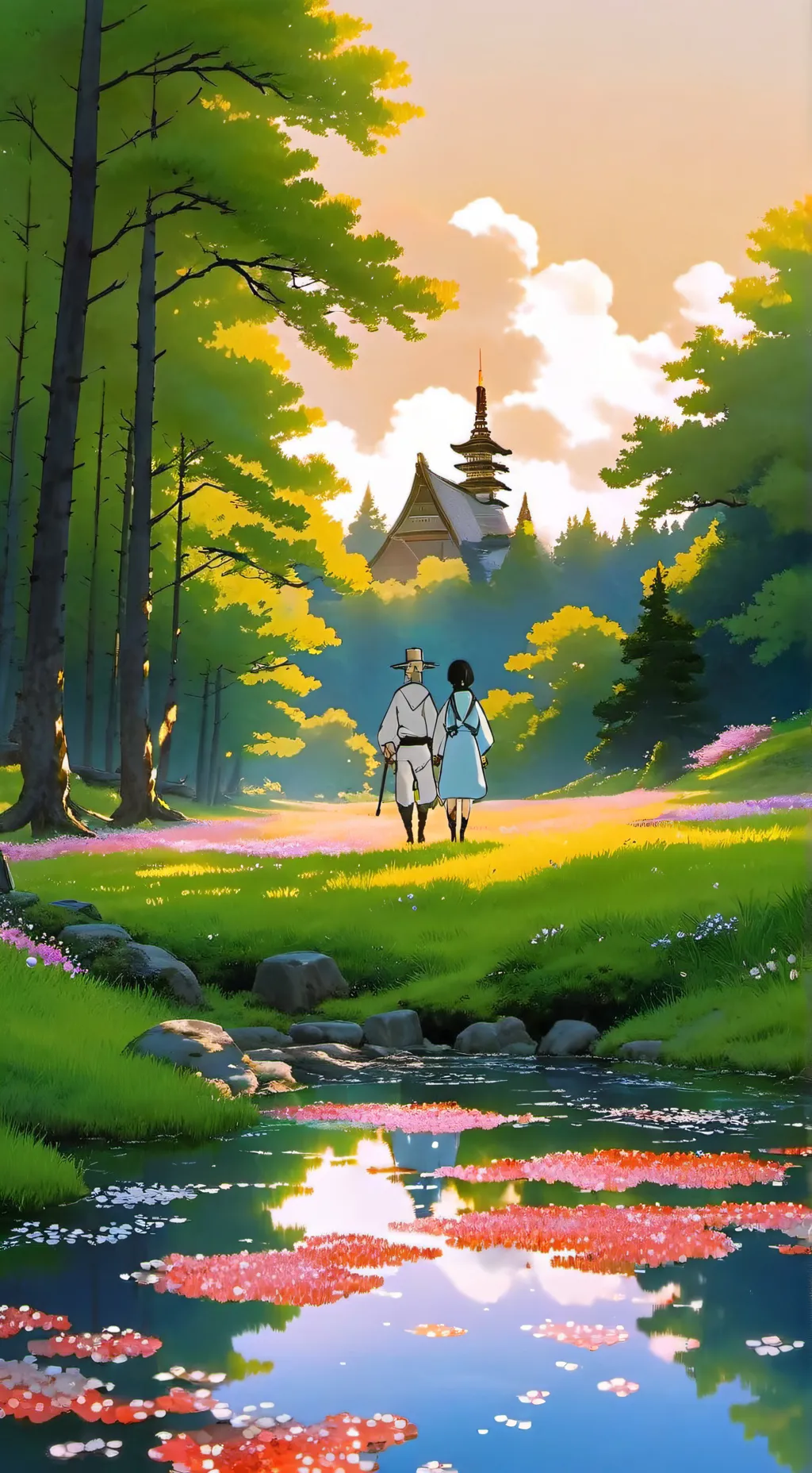 ai character: Yoriichi puff puff background