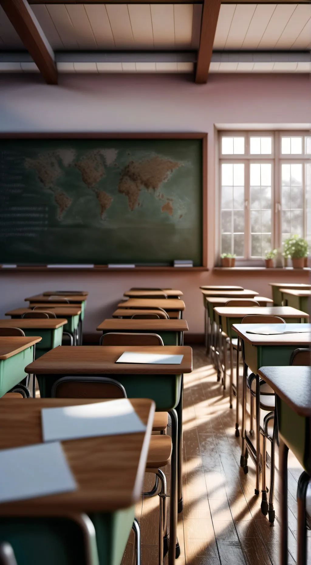 ai character: my classroom  background