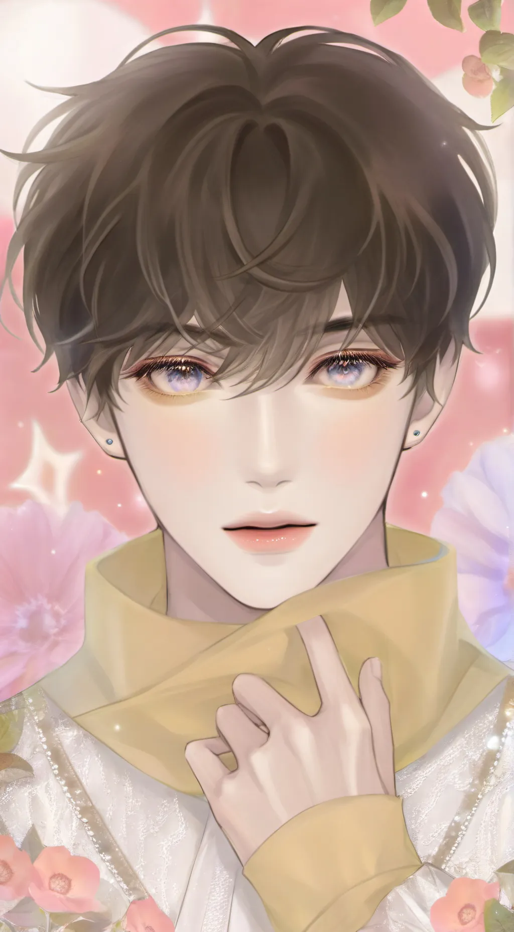 ai character: Group female boys background