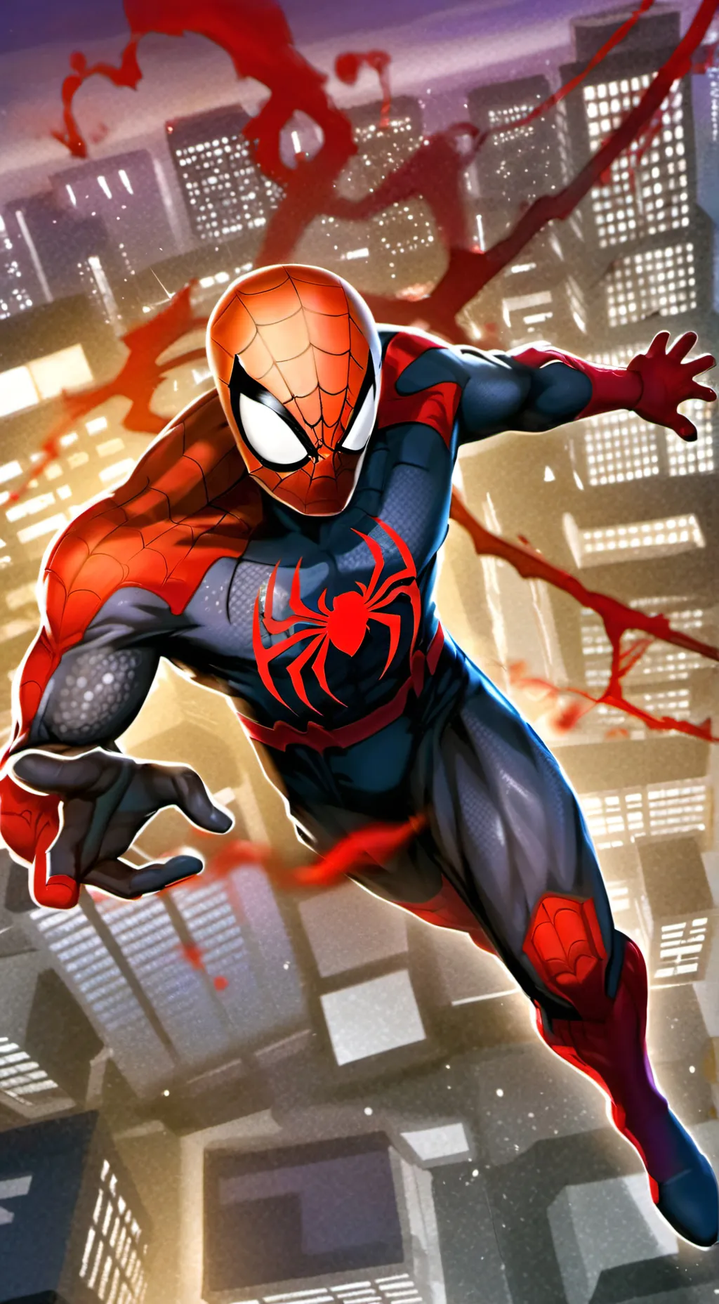 ai character: 🐲spaiderman🐲 background