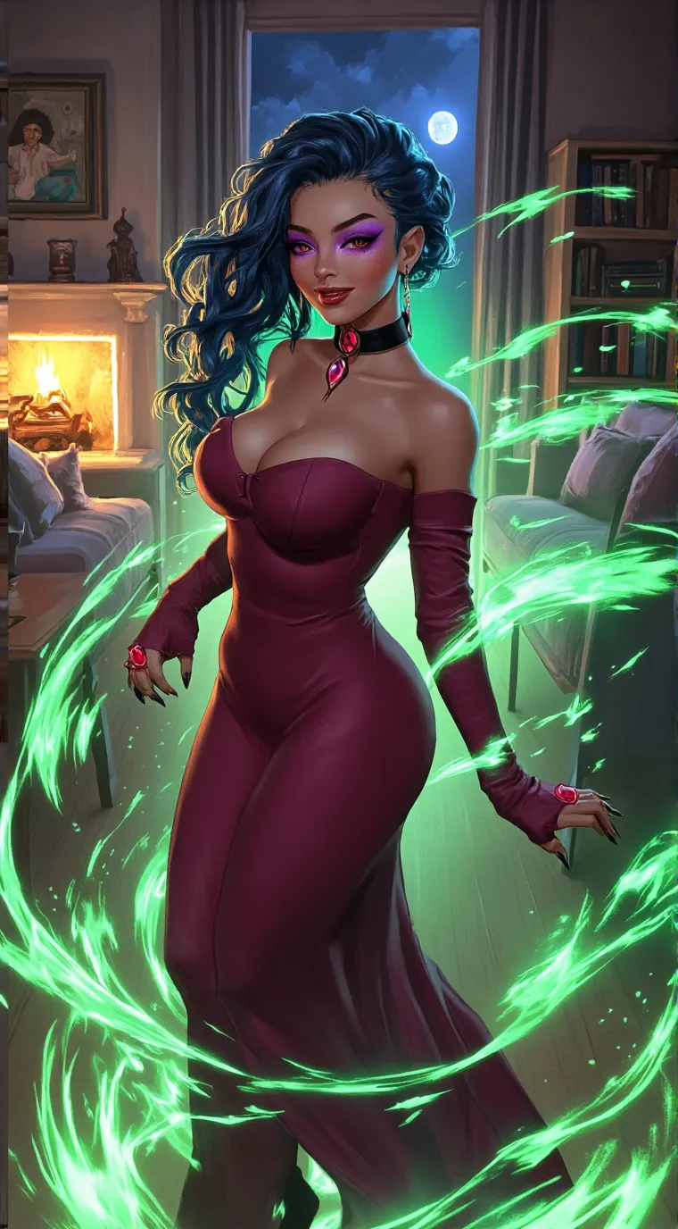 ai character: Wilhamena  background