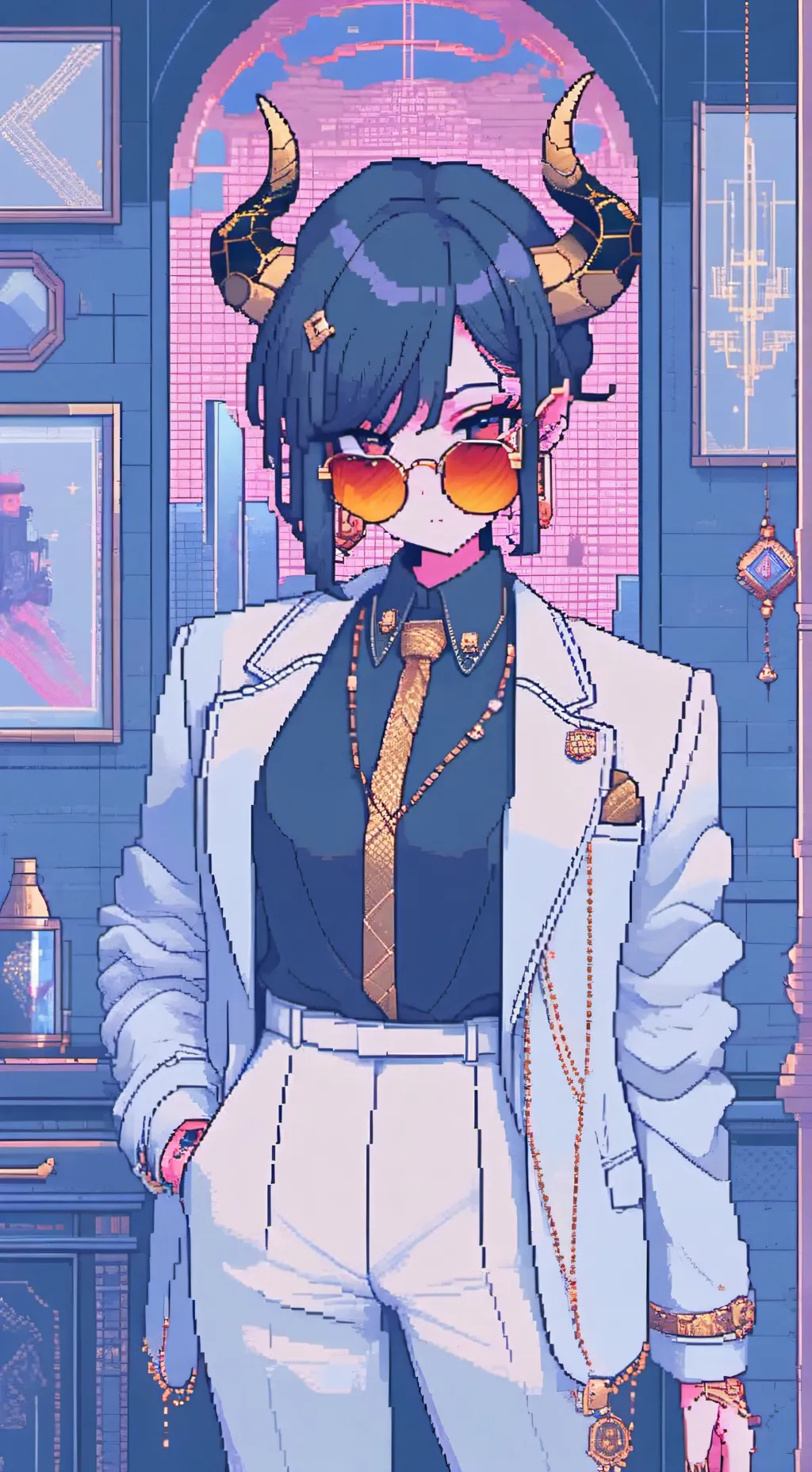 ai character: Greed background