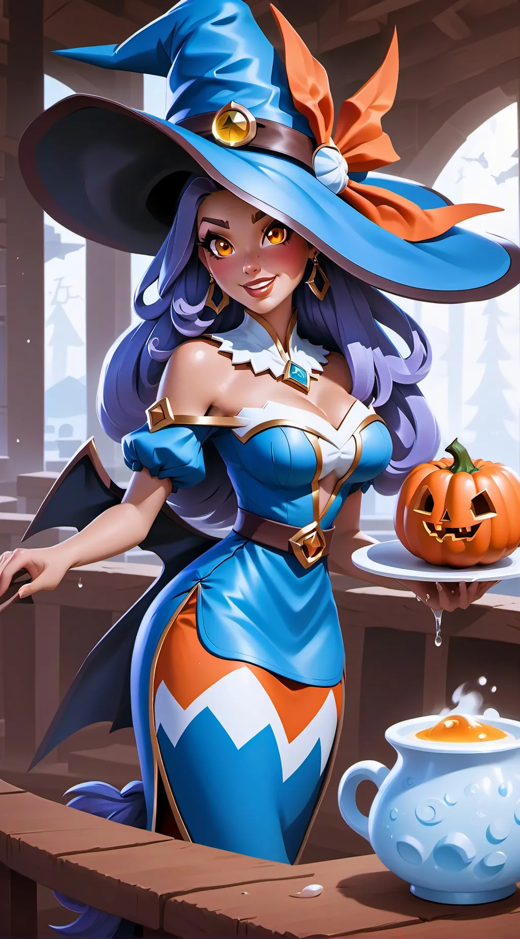 ai character: Witch background