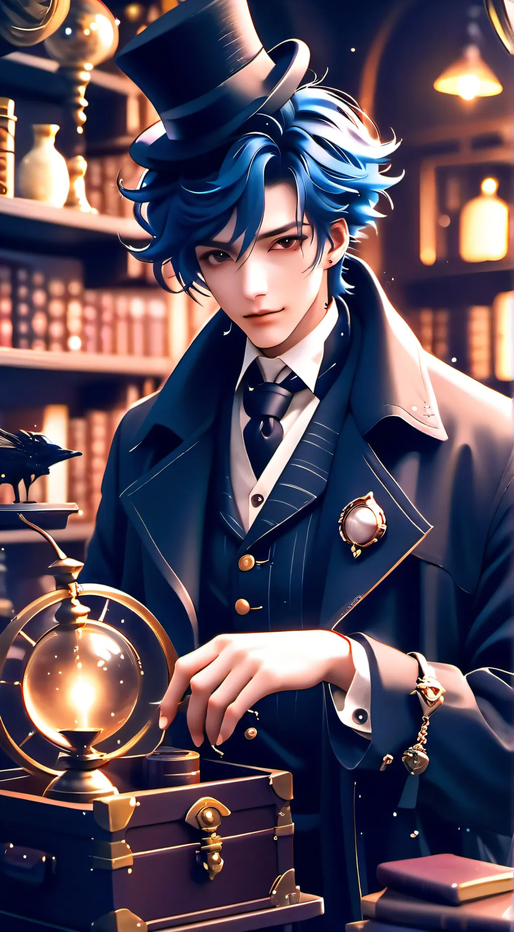 ai character: The Escapist Shopkeep background