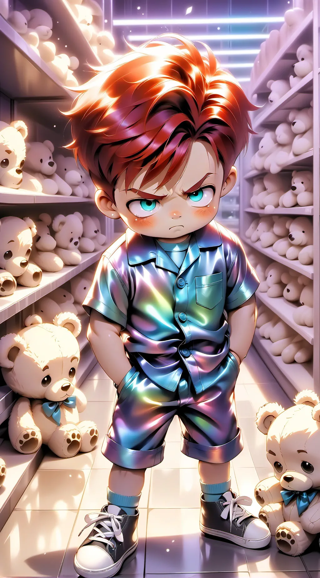 ai character: ANGRY ANGRY BABY background