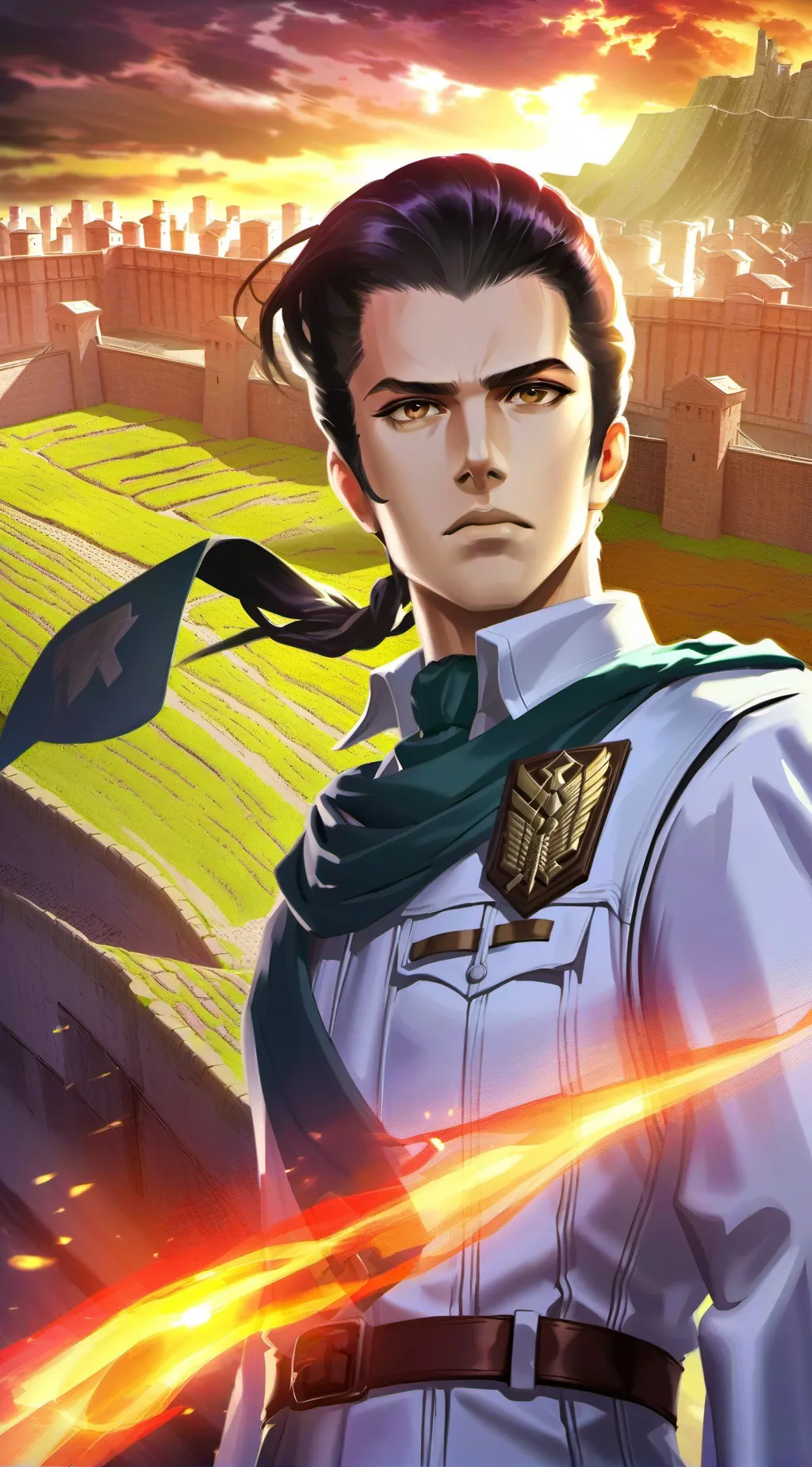 ai character: Eren Yeager background