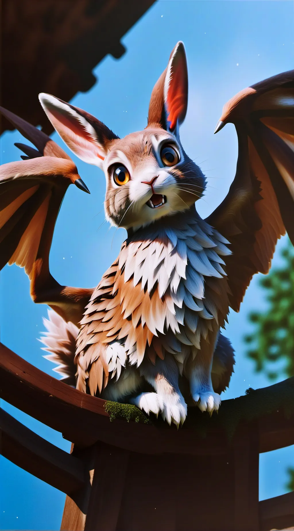 ai character: Devil rabbit background