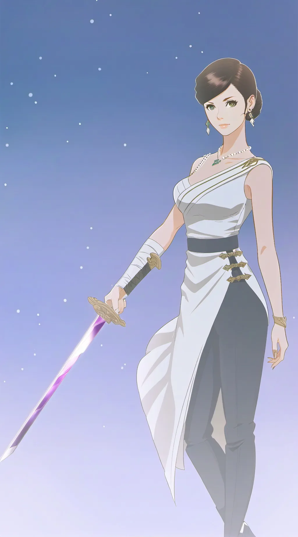 ai character: Queen of Time background