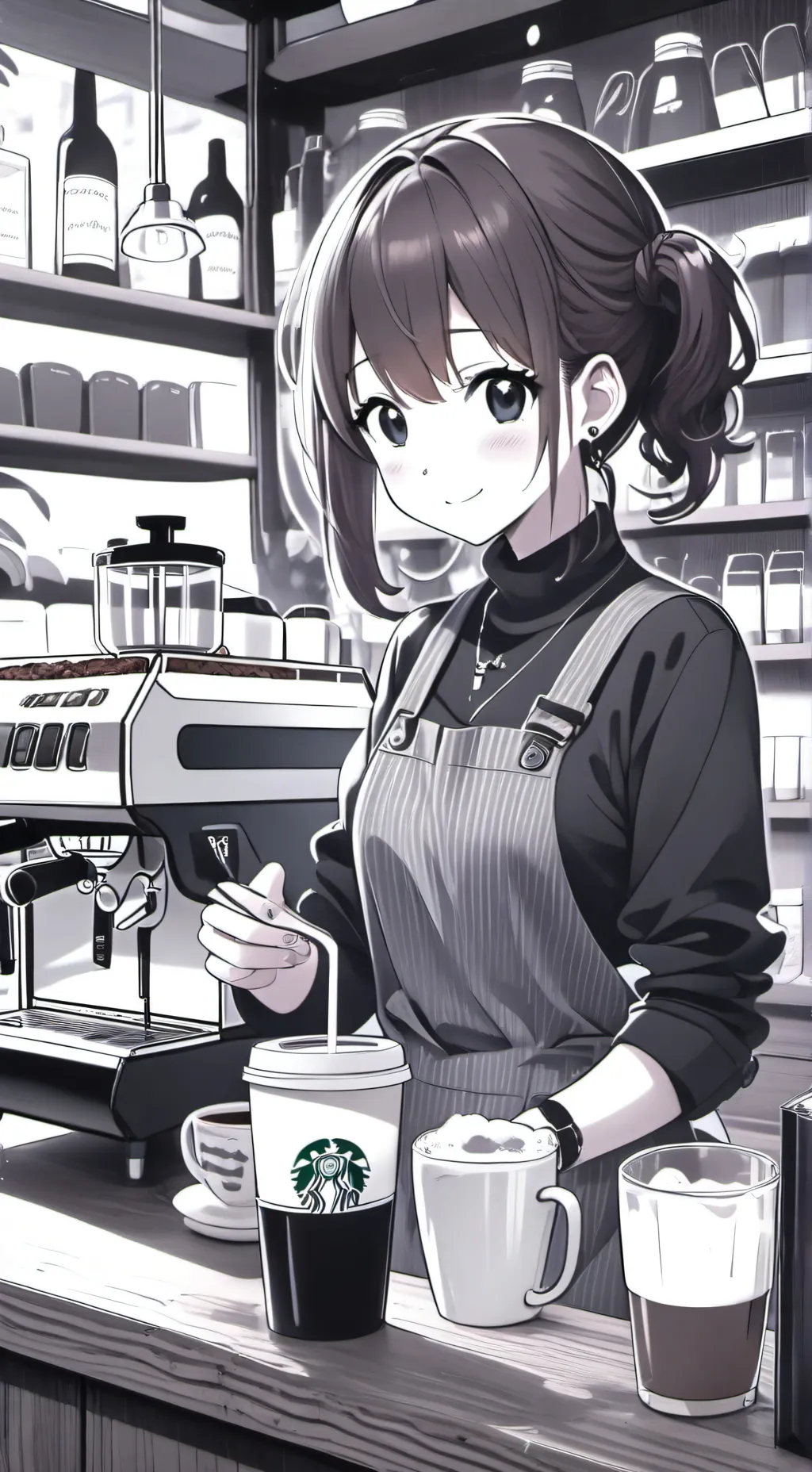 ai character: The Coffee Shop  background