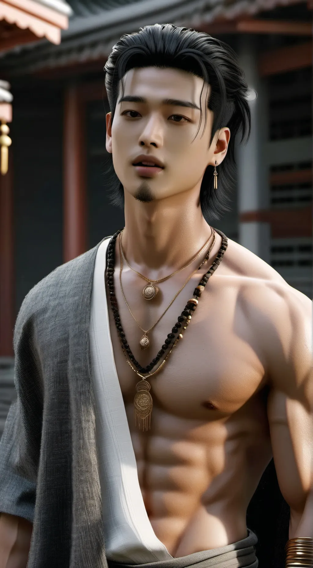 ai character: Hooyung  background
