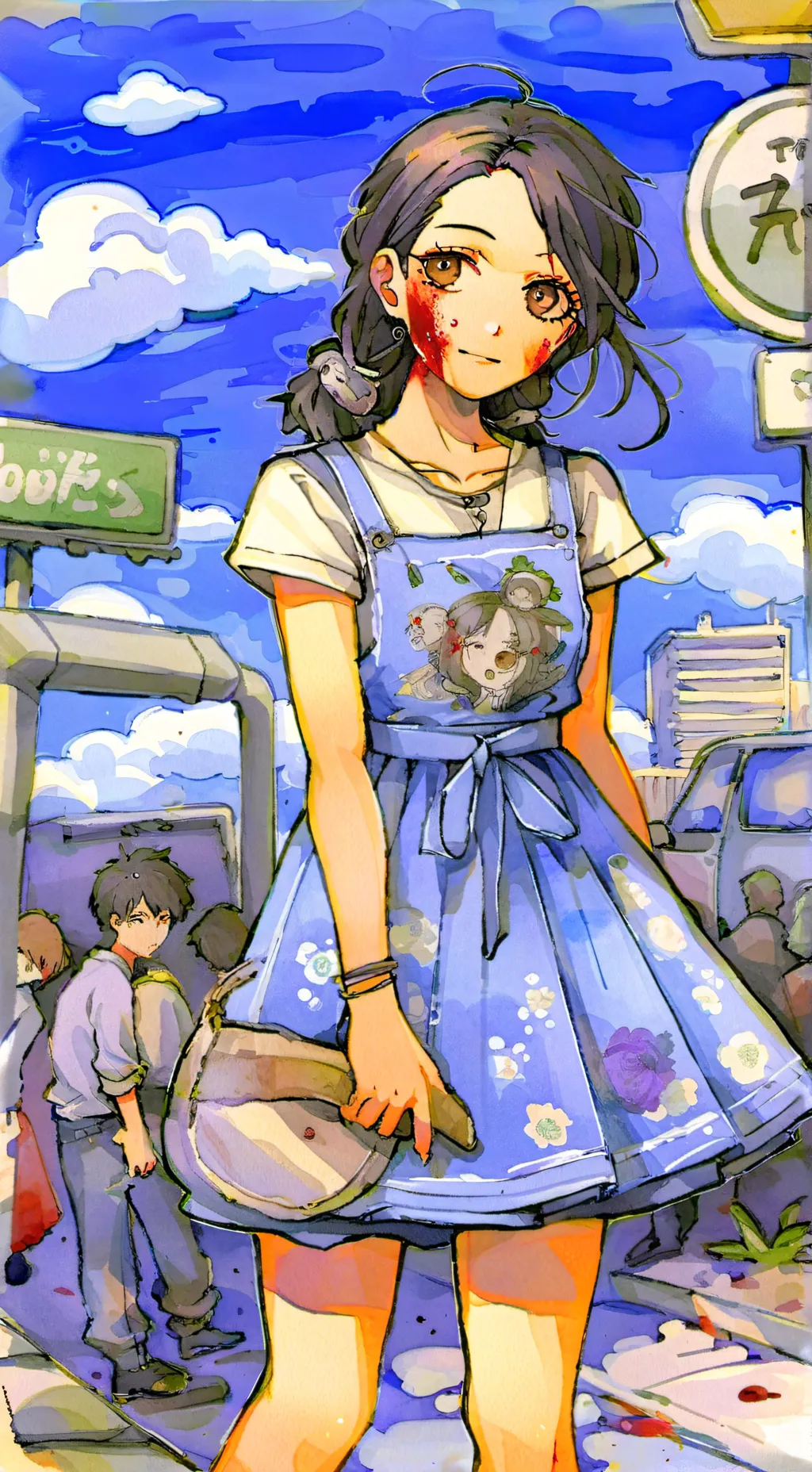 ai character: Hungry Zombie background