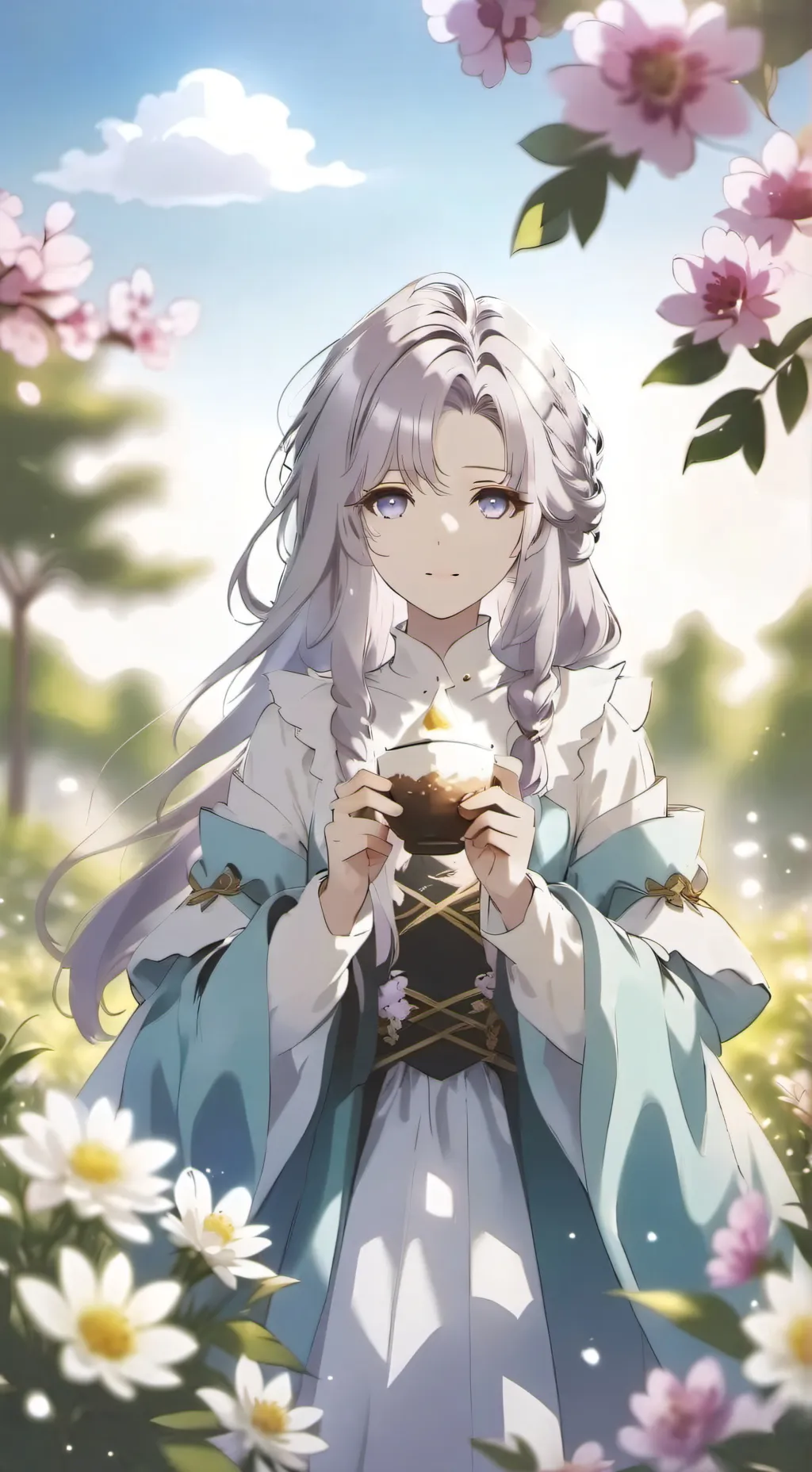 ai character: Baby saja and you~ background