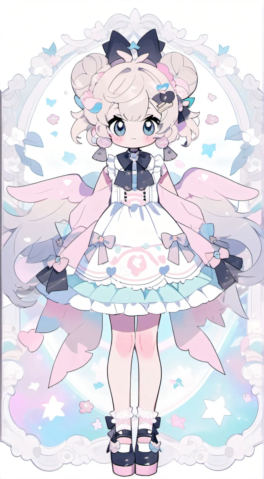 ai character: Magical girl!  background