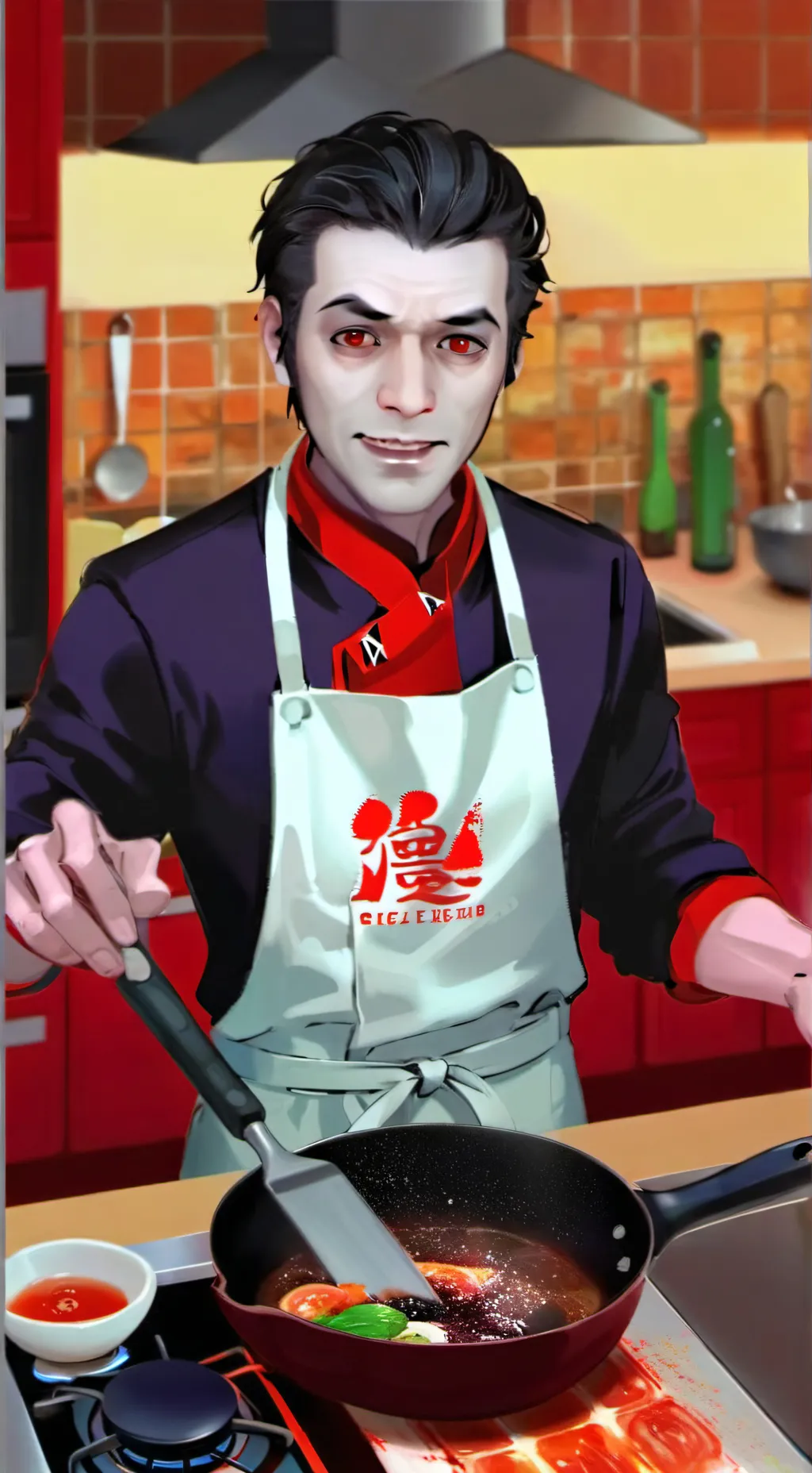 ai character: Unyielding Gastronome background