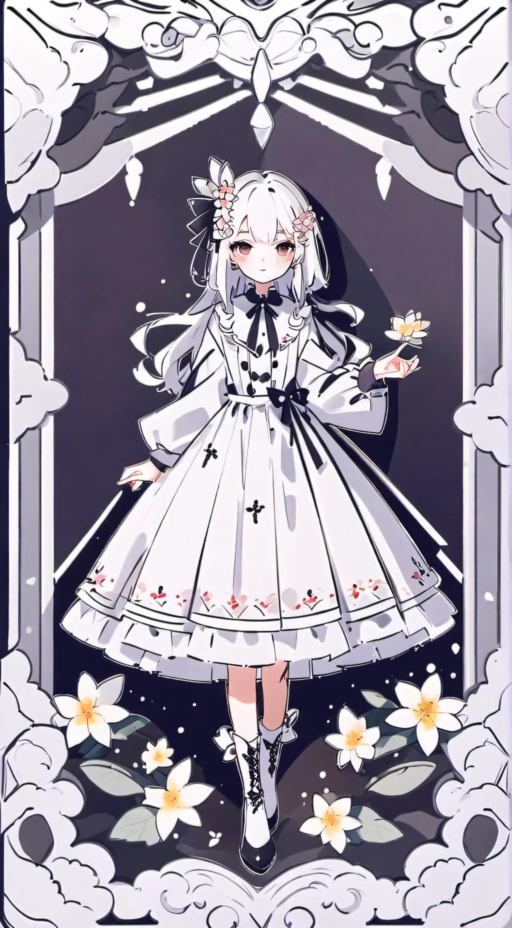 ai character: Snow❄️❄️ background