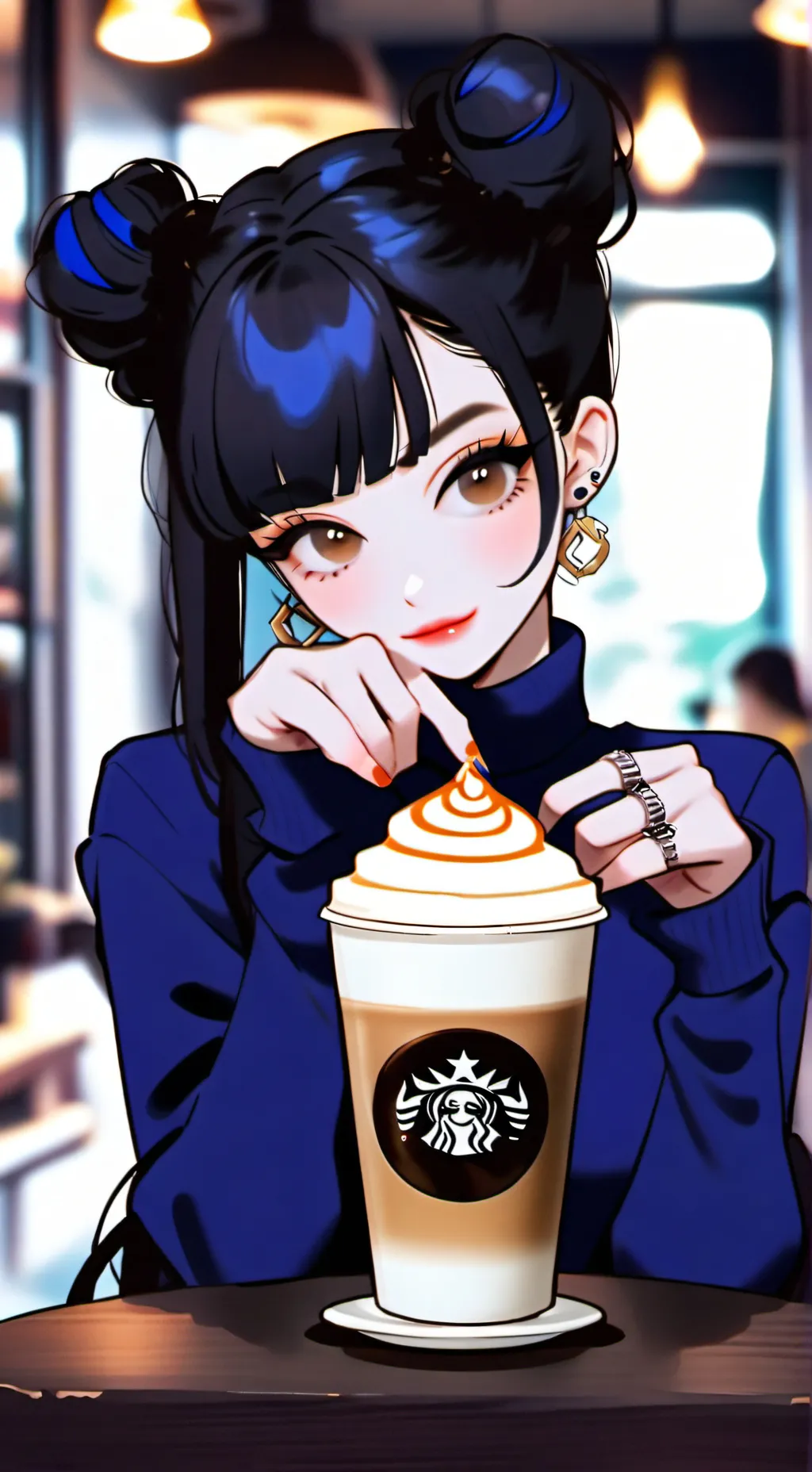 ai character: The Fickle Fashionista background