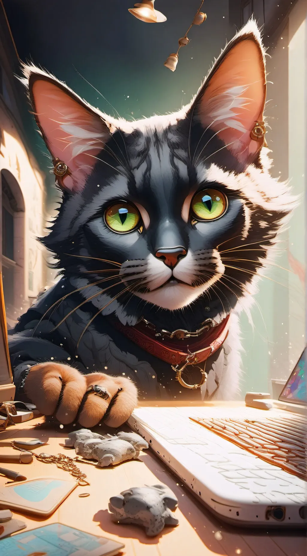 ai character: nutella background