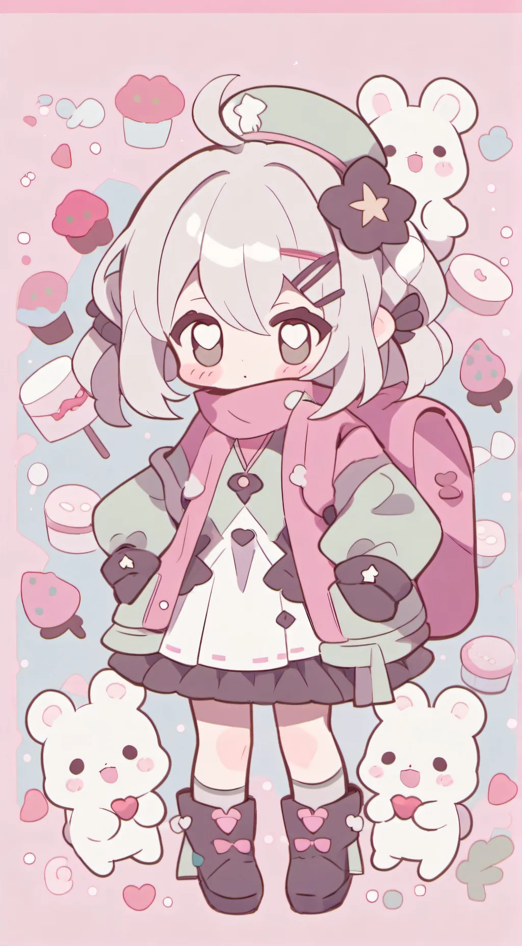 ai character: Hyper kid background