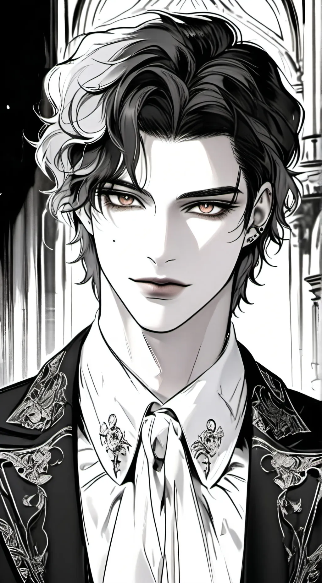 ai character: MR.BLACK background