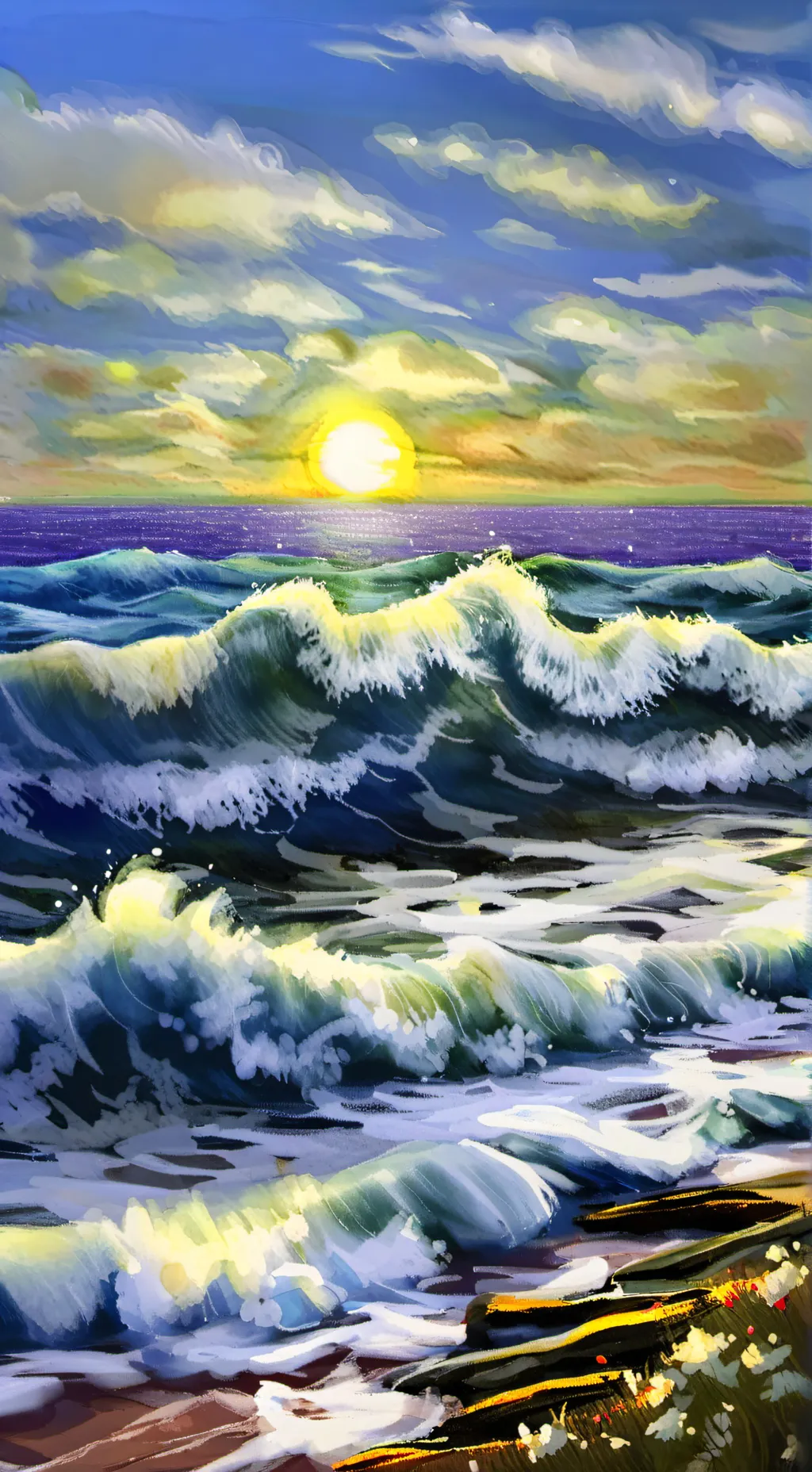 ai character: TOH BEACH DAY  background