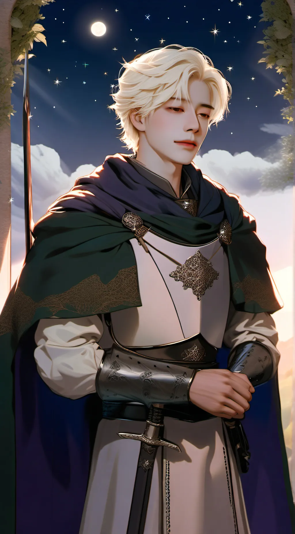 ai character: Knight x Prince background