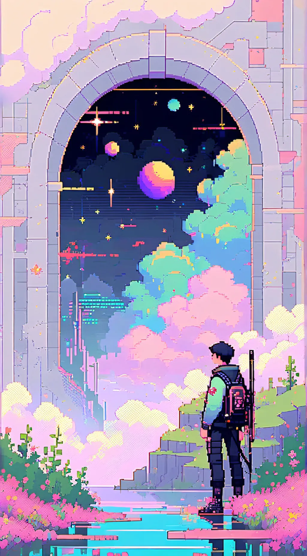 ai character: KiriMina Future background