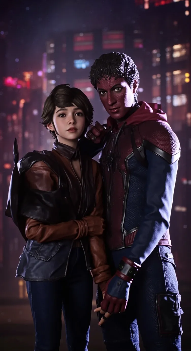 ai character: Miles x Zoey  background