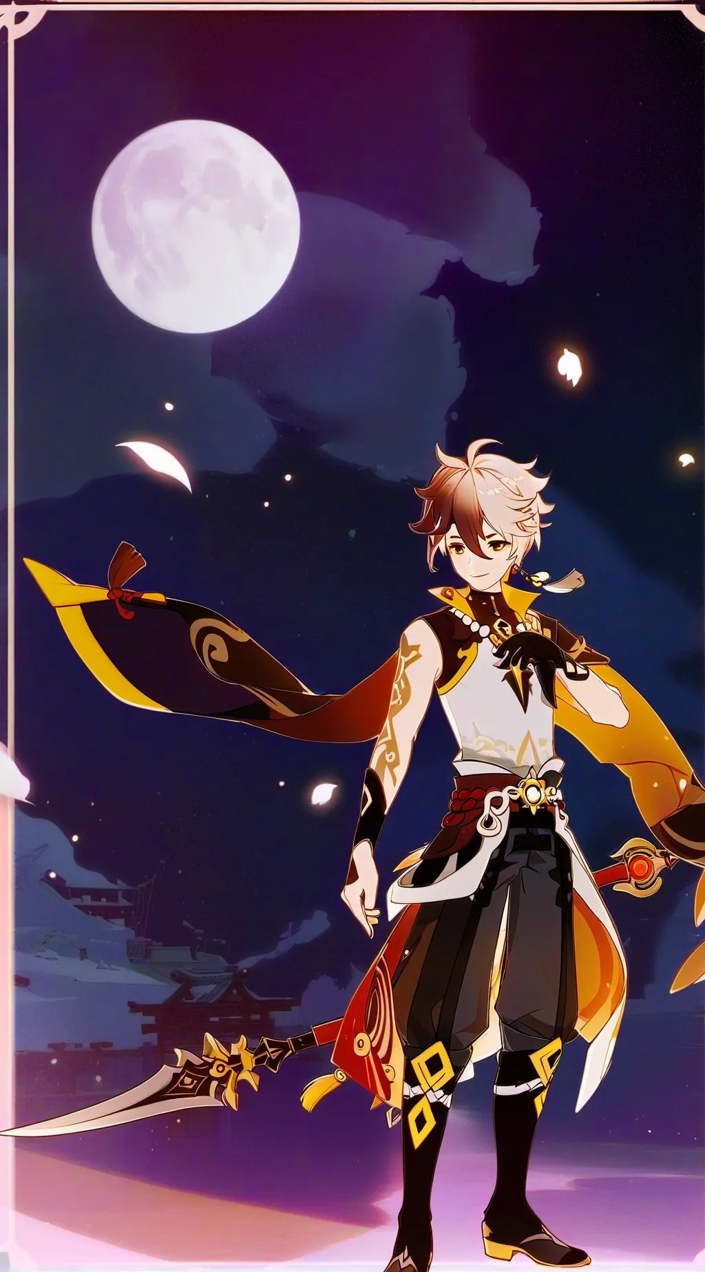 ai character: genshin sleepover background