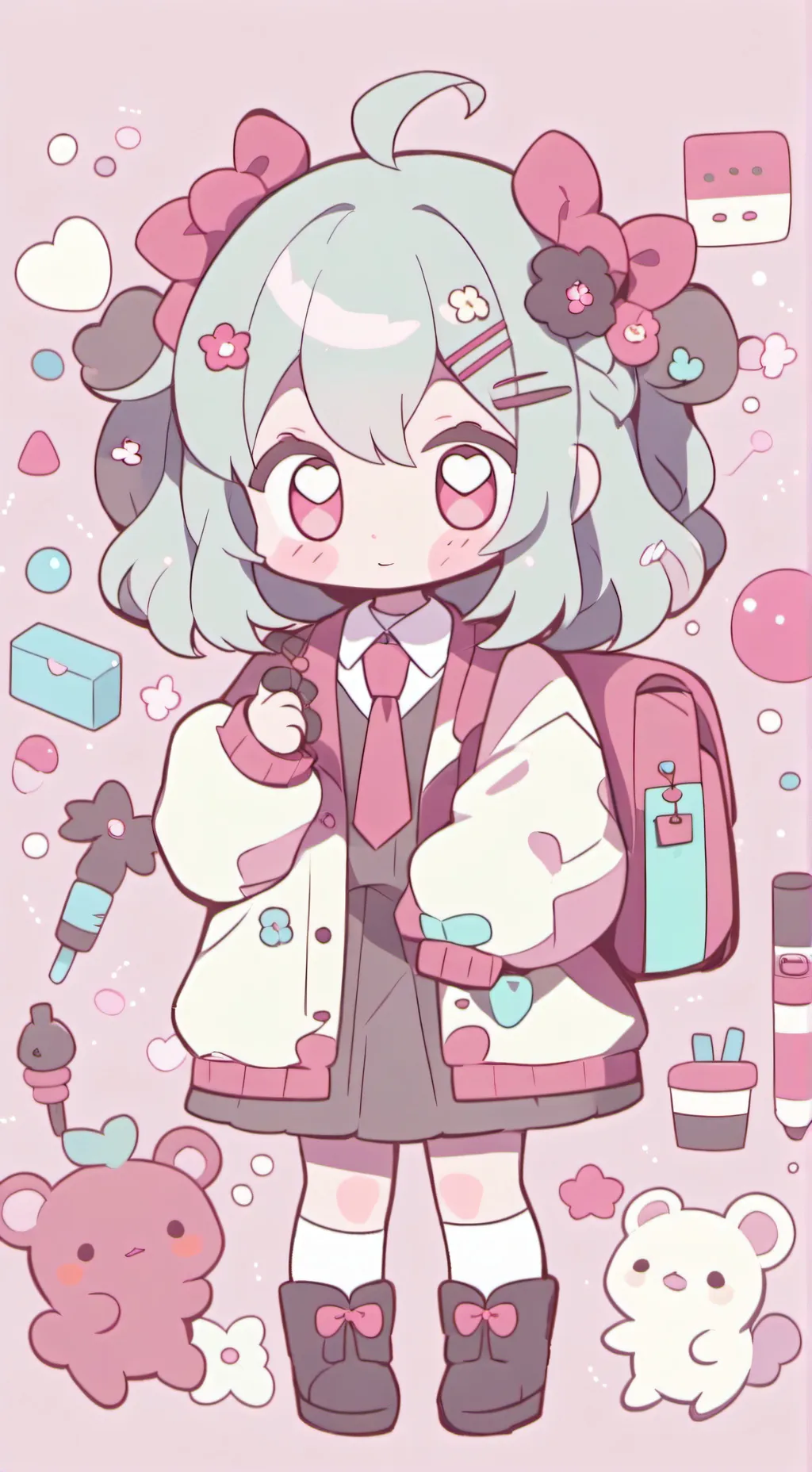 ai character: teacher dandy background