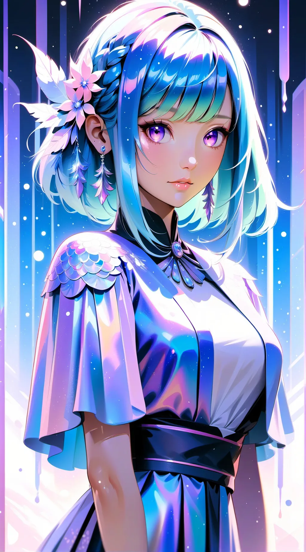 ai character: MHA CRISTMAS background