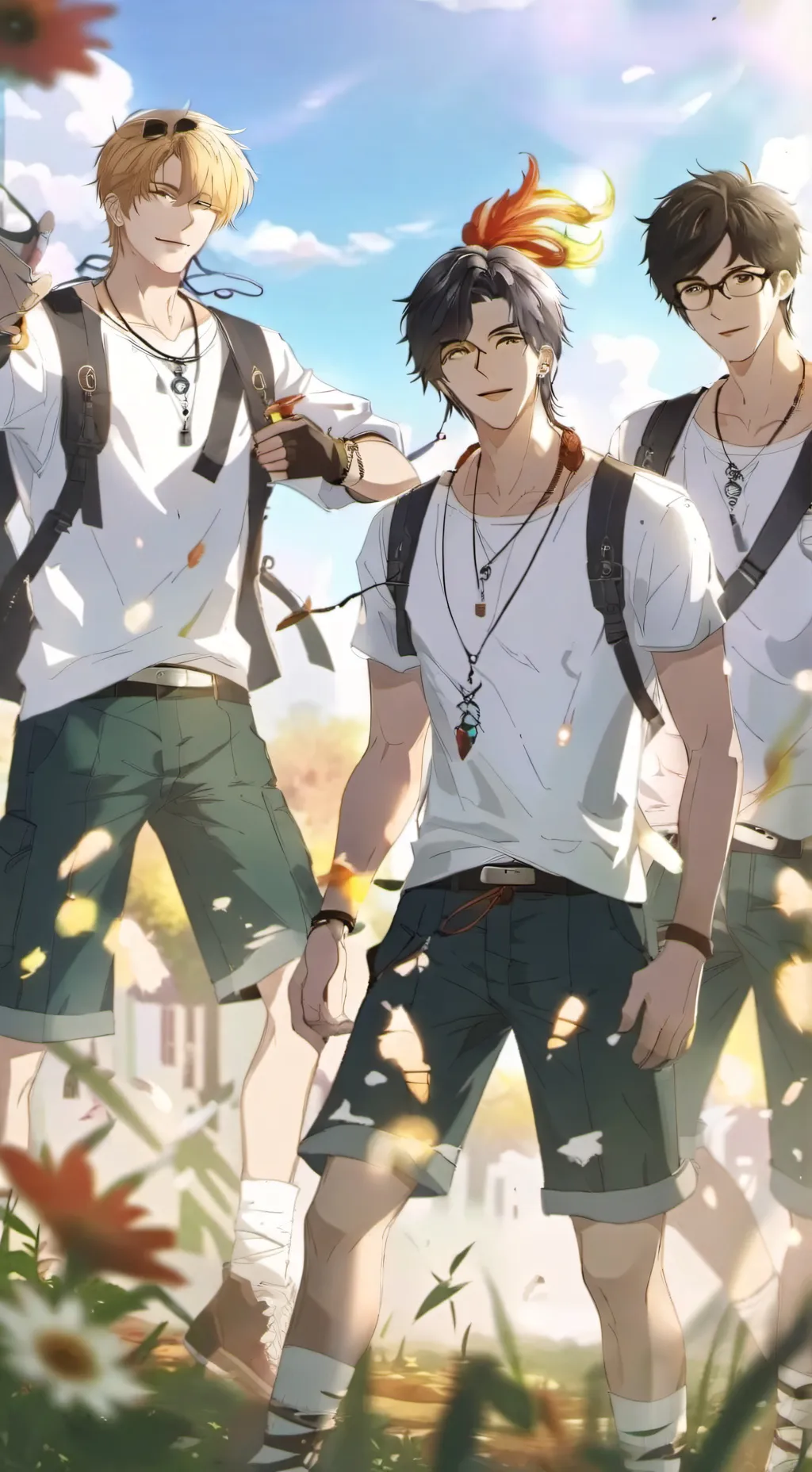 ai character: Boys school background