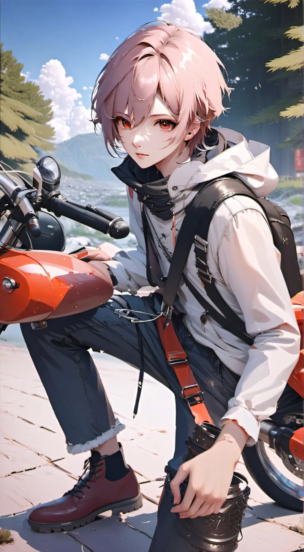 ai character: Léo background