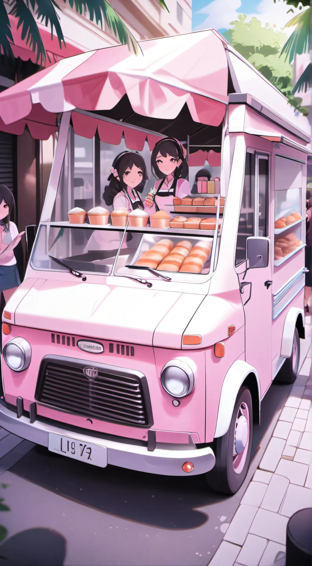 ai character: Luan's Taste Truck background