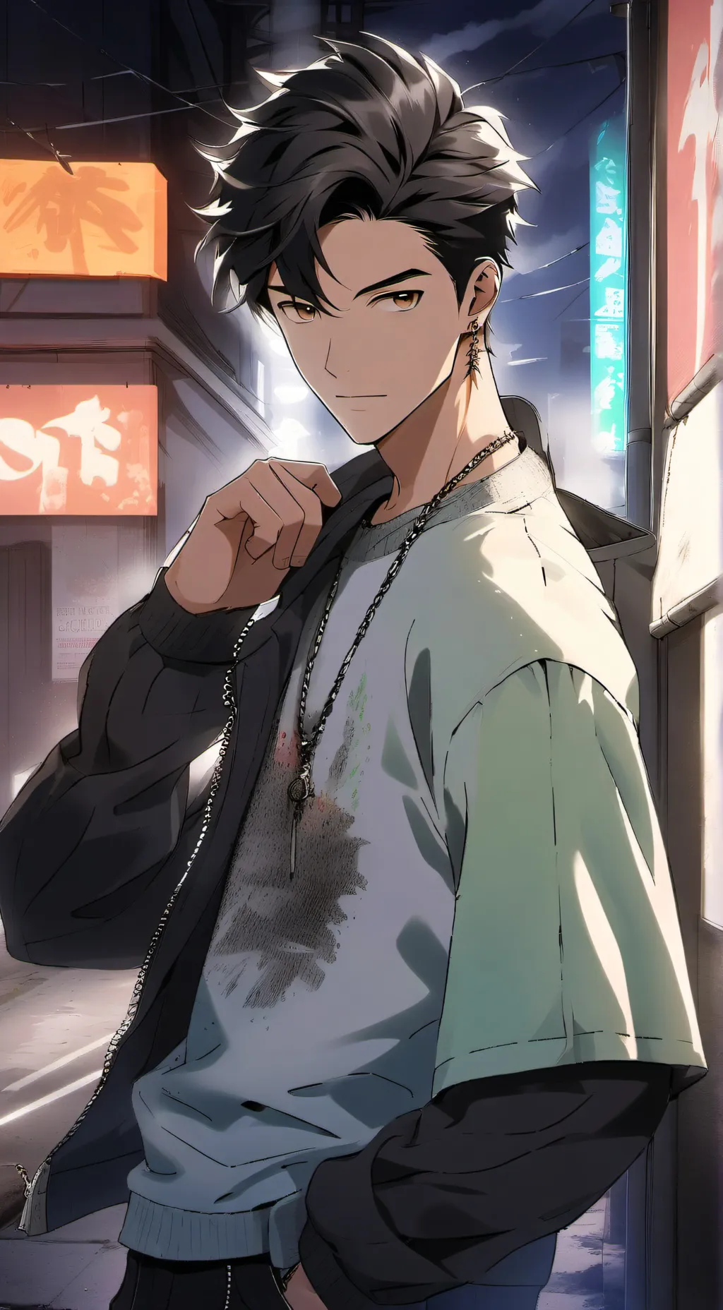 ai character: High-school lover background