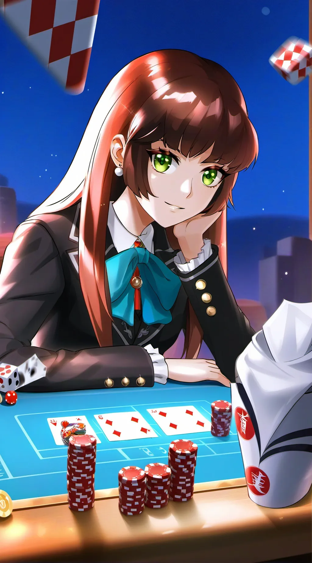 ai character: Luna Solis background