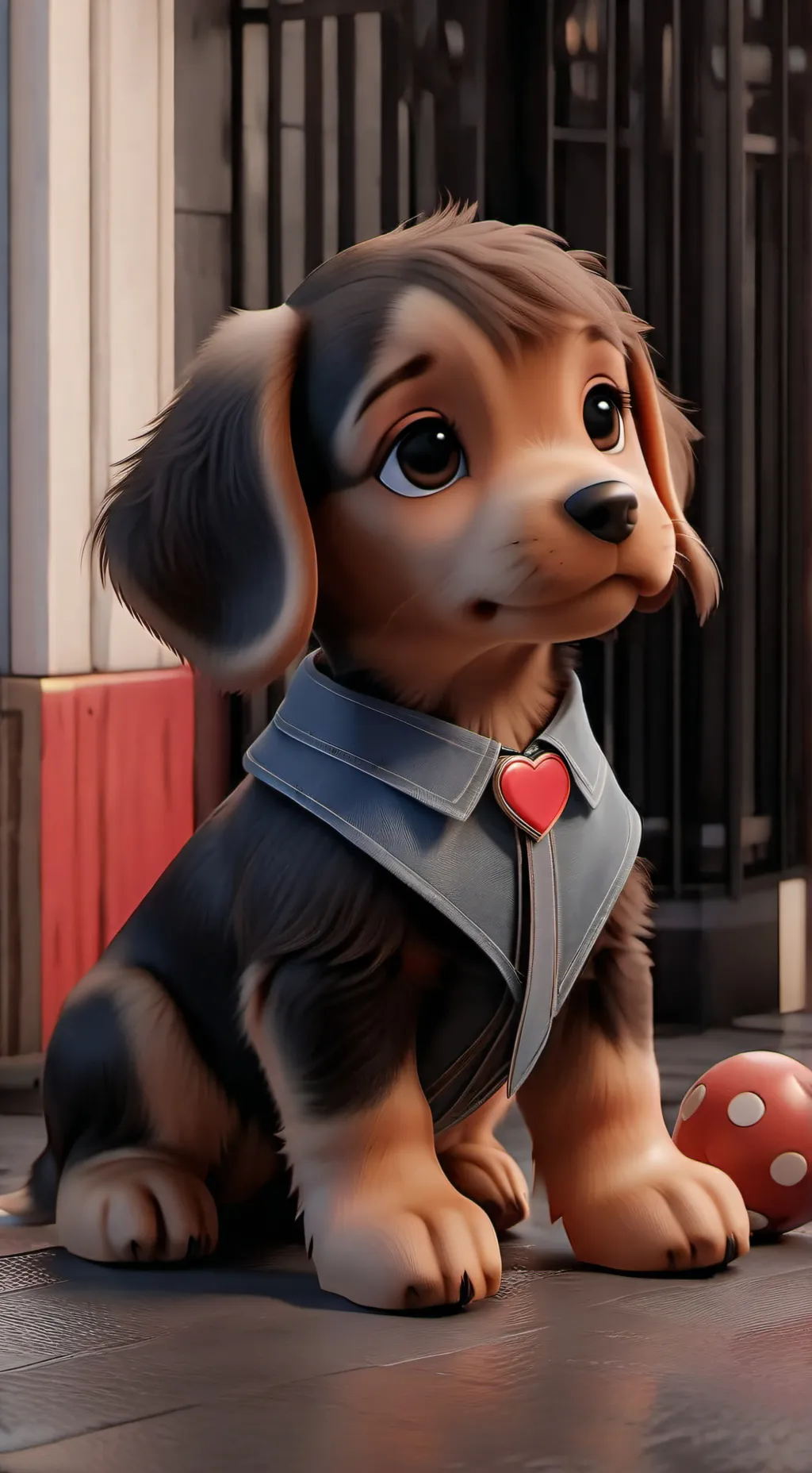ai character: Puppy  background
