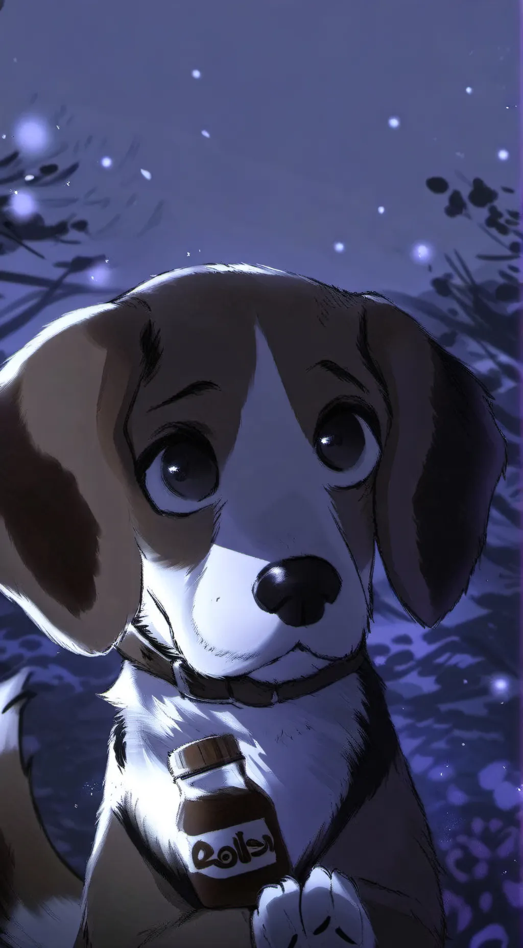 ai character: Beagle Spirit Pup background