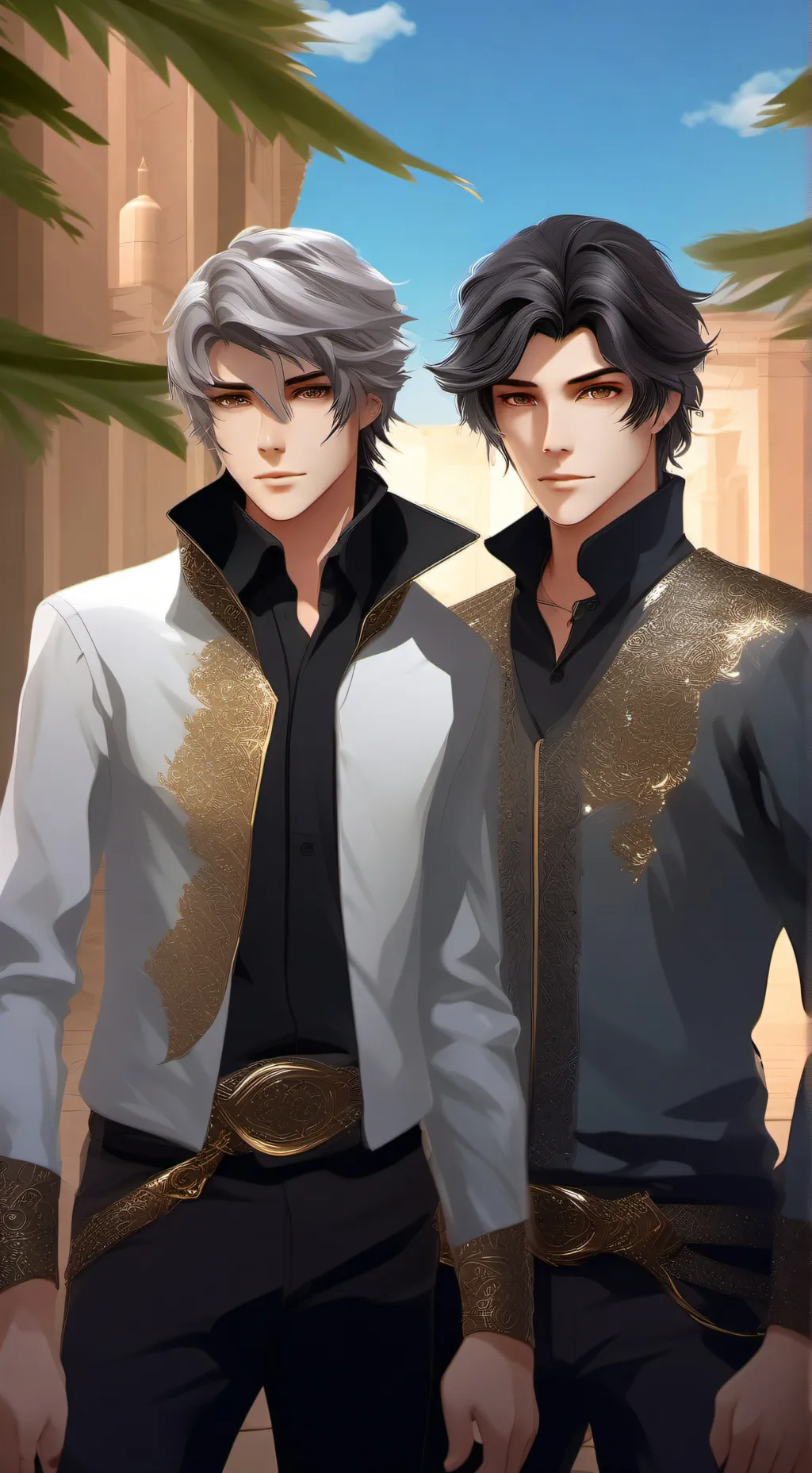 ai character: Calum and Mateo background