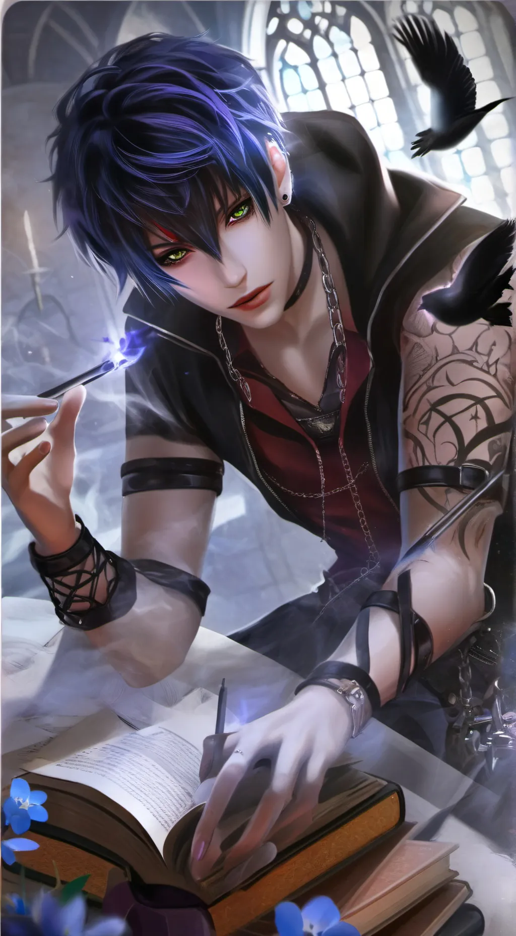 ai character: Raven background