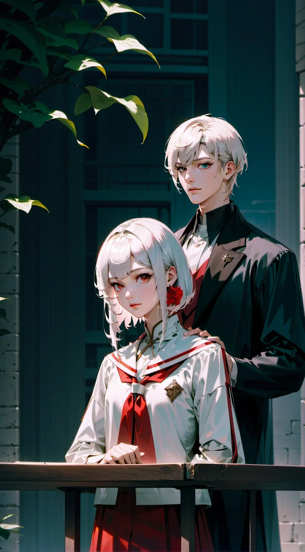 ai character: Emmy,Félix background