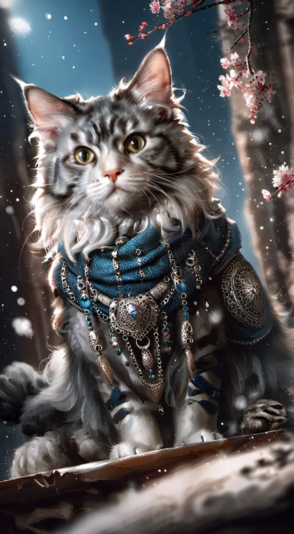 ai character: Cat background