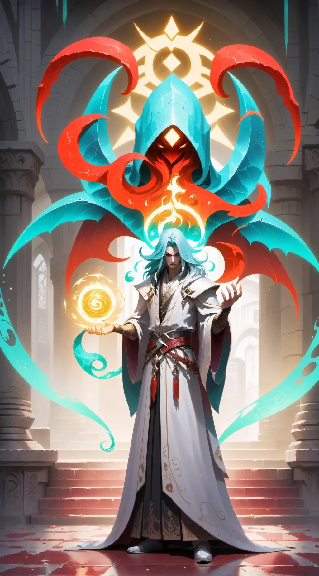 ai character: battle of the god background