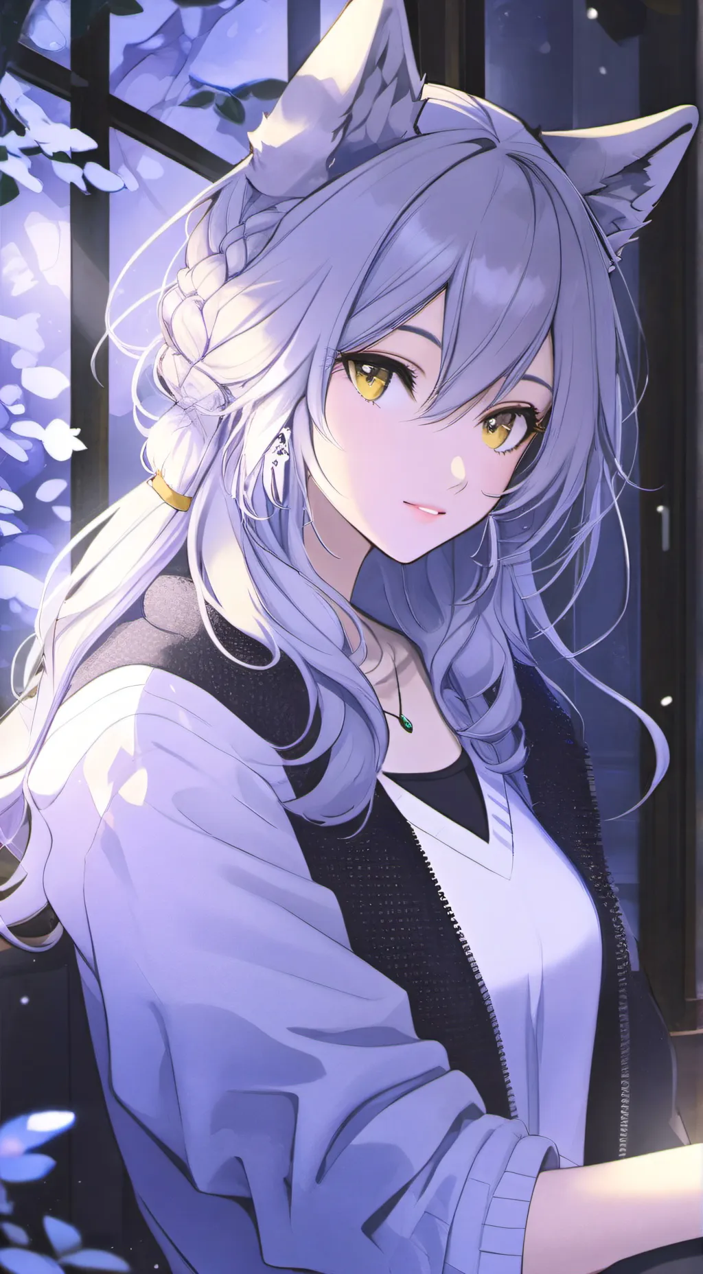 ai character: ❄️🤍Luna🤍❄️ background