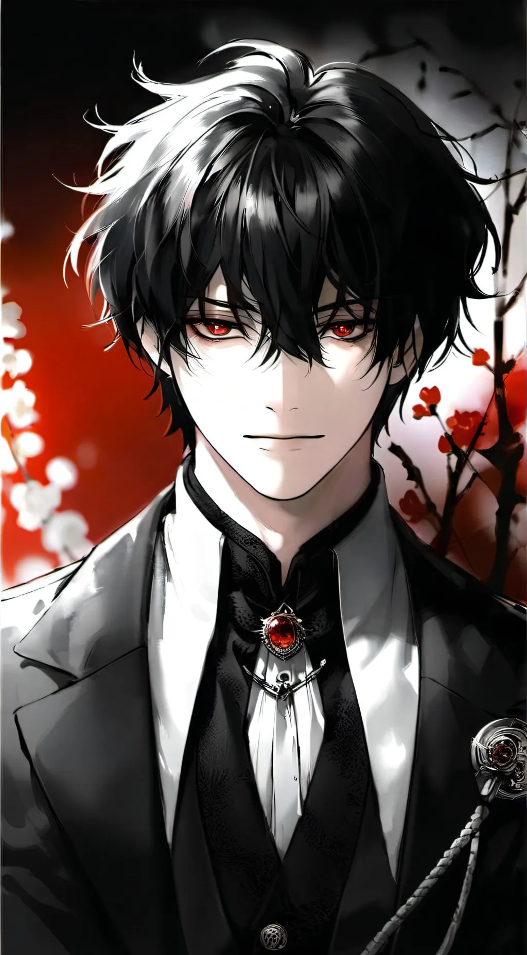 ai character: 刘海 background