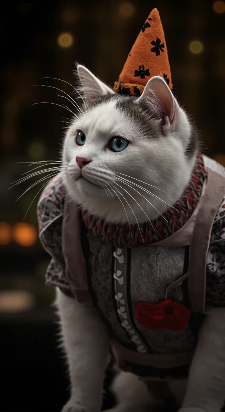 ai character: milio halloween background