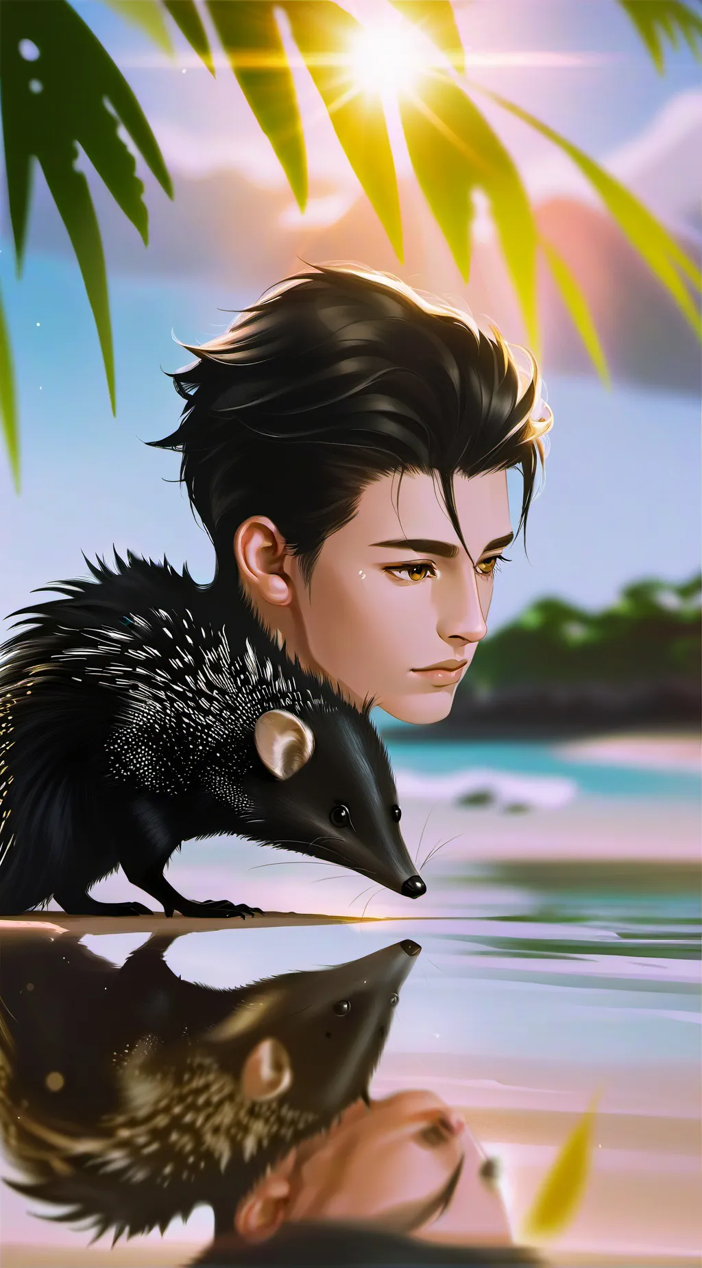 ai character: The Tenrec's Tech Triumph background